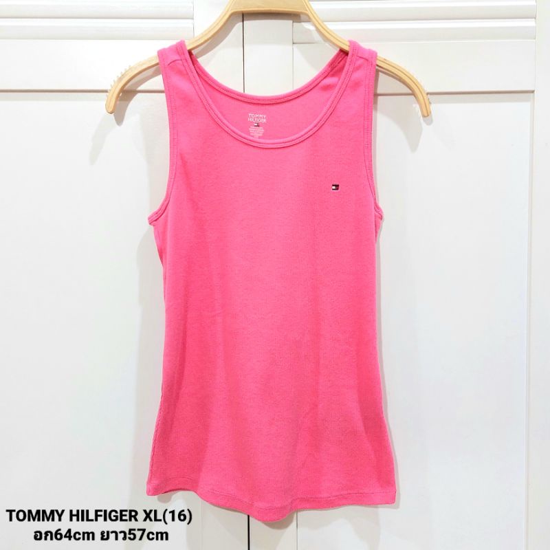 เสื้อเด็ก TOMMY HILFIGER แท้100% สีชมพูช็อกกิ้งพิ้งค์สดใส ผ้านิ่มมากๆค่ะไซส์ XL(16)