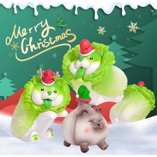 [พร้อมส่ง] Vegetables Dog Fairy Merry Christmas series ลิขสิทธิ์แท้ 🎅🏻🥬 Dog หมาผักกาด หมาผัก ของสะสม Toy คริสมาส