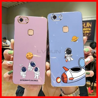 เคส Vivo V7+ Y79 V9 Y85 V5 V5S Y65 Y66 Y67 Y71 Y81 Y81i Y91C Y91 Y91i Y93 Y95 Astronaut Soft Case 2B-XQ