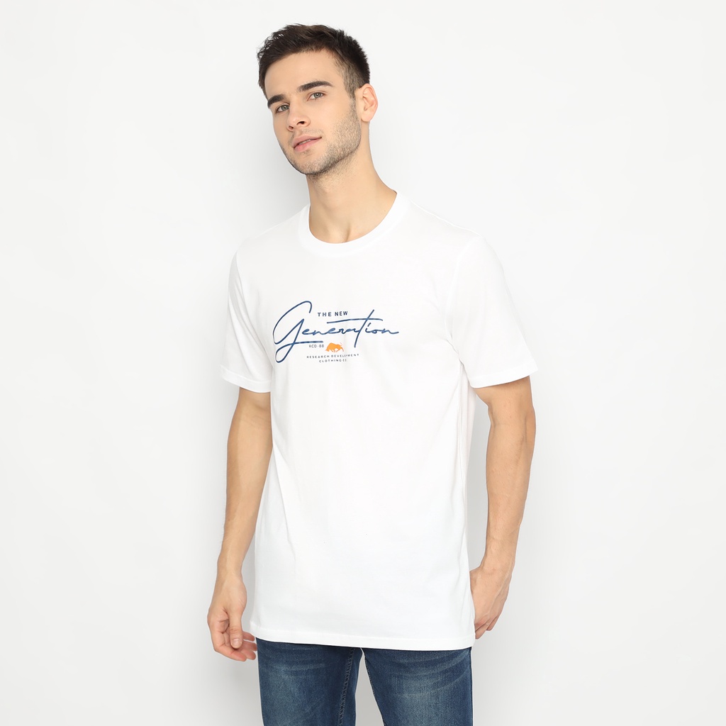 RICARCO เสื้อยืดแขนสั้นสีขาว 32213