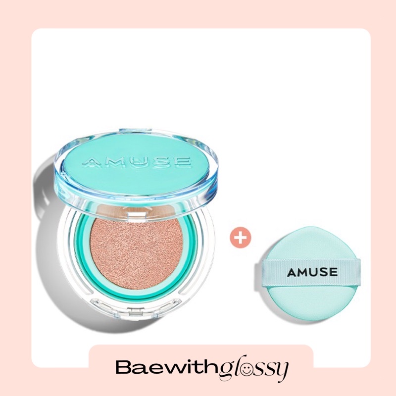BAEWITHGLOSSY | Amuse — Meta Fixing Vegan Cushion (พร้อมส่ง/วันหมดอายุอยู่ที่รายละเอียดสินค้า)