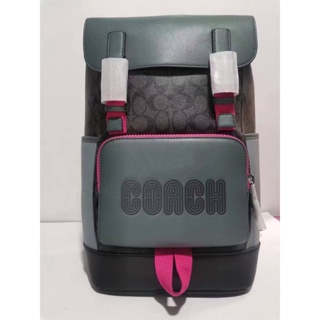 Coach 8310 Track Backpack In Colorblock With Coach Patch