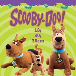 🐕COD🐕ตุ๊กตา ตุ๊กตาหมา Scooby Doo ของขวัญวาเลนไทน์ สคูบี้ดู ท่านั่ง หมอบลง 18/30/36cm