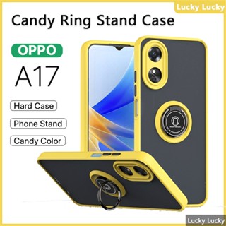 หรูเคส OPPO A17 A57 A16 A16K A76 A15 A15s A55 หรา ที่วางแหวนอะครีลิคแบบแข็ง เคส กันกระแทก รองรับรถ ที่วางแม่เหล็ก ที่วางโทรศัพท์ ขาตั้งนิ้ว ปกป้องกล้อง