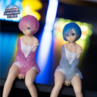 ✾ตุ๊กตาฟิกเกอร์ Rem Ram สําหรับตกแต่งรถยนต์