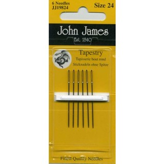 John James Tapestry Needles เข็มปักครอสติช เบอร์ 24 (แพ็ค 6 อัน)