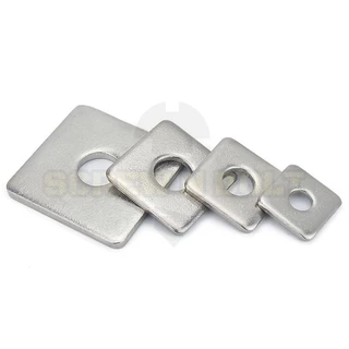แหวนรอง 4 เหลี่ยม สี่เหลี่ยม ขอบมน สแตนเลส 304 - M3 M4 M5 M6 / Square Washer SUS304