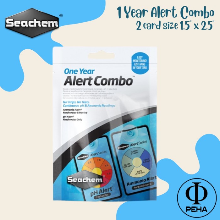 Seamchem Combo Alert Water PH Test & Water Ammonia น้ําจืดอัตโนมัติ 1 ปี
