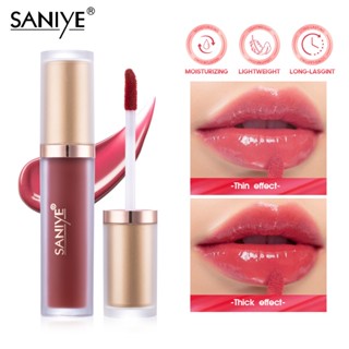 Saniye ลิปกลอส เนื้อเจลลี่ ให้ความชุ่มชื้น ติดทนนาน 5 มล. 6 สี L1237