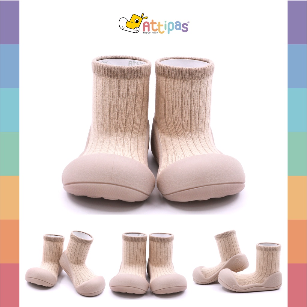 New Arrival 2023 รองเท้าหัดเดิน Attipas - รุ่น Pallet - [สี : Beige]
