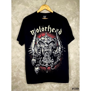 Motorheadเสื้อยืดสีดำสกรีนลายFC328