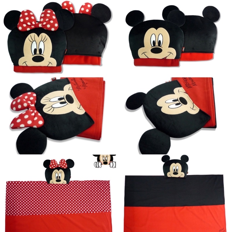 ผ้าคลุมไหล่มีฮู้ดมิกกี้&มินนี่ Disney สินค้าลิขสิทธิ์แท้