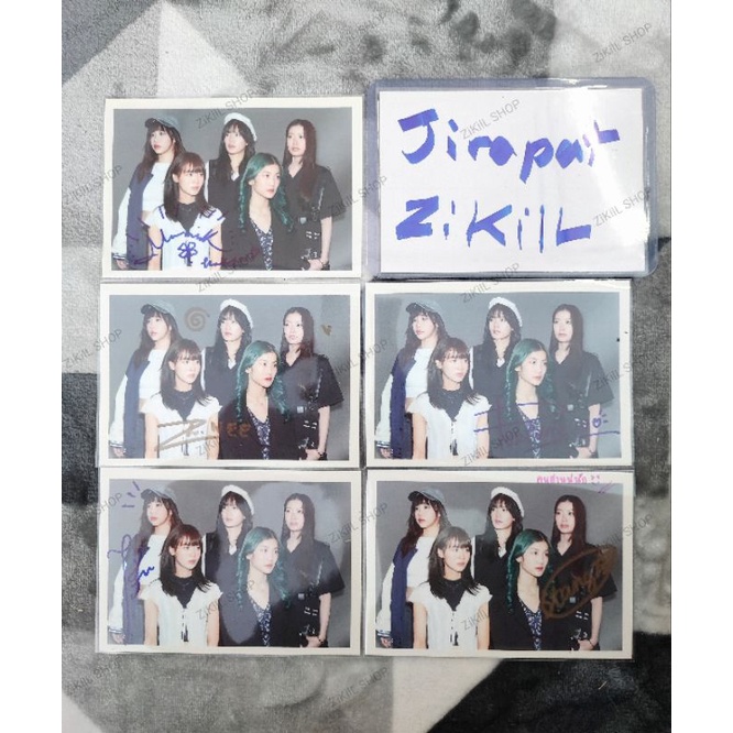 BNK48 INDY CAMP Postcard พร้อมลายเซ็นเมมเบอร์