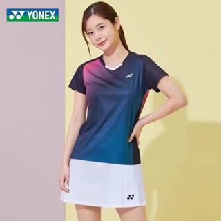 Yonex ใหม่ ชุดแบดมินตัน แขนสั้น แห้งเร็ว สําหรับผู้ชาย และผู้หญิง 22016