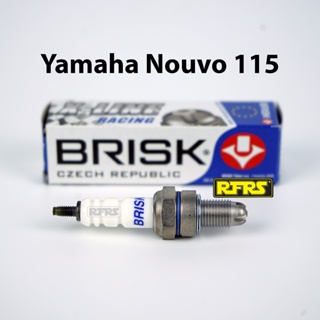 หัวเทียน BRISK X-Line 4 เขี้ยว แกนเงิน Yamaha Nouvo 115 Spark Plug (7X41ROAN) รองรับทุกน้ำมัน Made in EU