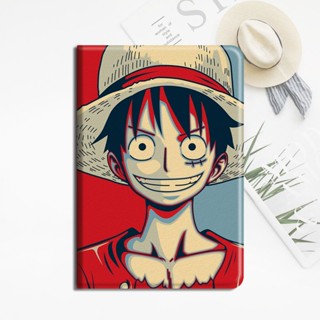 One Piece Luffy มีที่ใส่ปากกา เคส air1/2/3/4/5 mini1/2/3/4/5/6 เคสไอแพด gen10 เคสซิลิโคน 10.2 gen7/8/9 2022 pro11 case