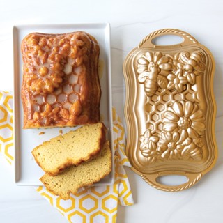 [ลายใหม่] พิมพ์นอร์ดิก แวร์ Nordic Ware Honeycomb Loaf Pan พิมพ์นอร์ดิก สีทอง