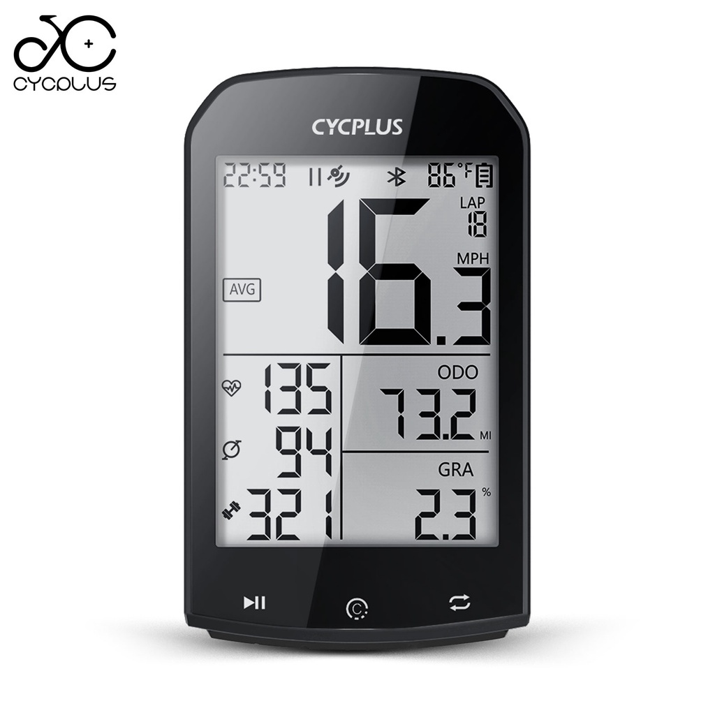Cycplus M1 GPS คอมพิวเตอร์จักรยาน ANT + บลูทูธ มาตรวัดความเร็ว ไร้สาย เซนเซอร์ความเร็ว ขี่จักรยาน อุ