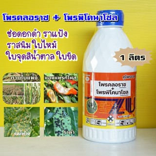 โพรคลอราซ+โพรพิโคนาโซล กำจัดโรคพืช  คูโปรราซ / 1 ลิตร  กาบใบแห้ง ใบไหม้ ราดำ ช่อดอกดำ ใบจุดสีน้ำตาล ใบขีด แอนแทรกโนส