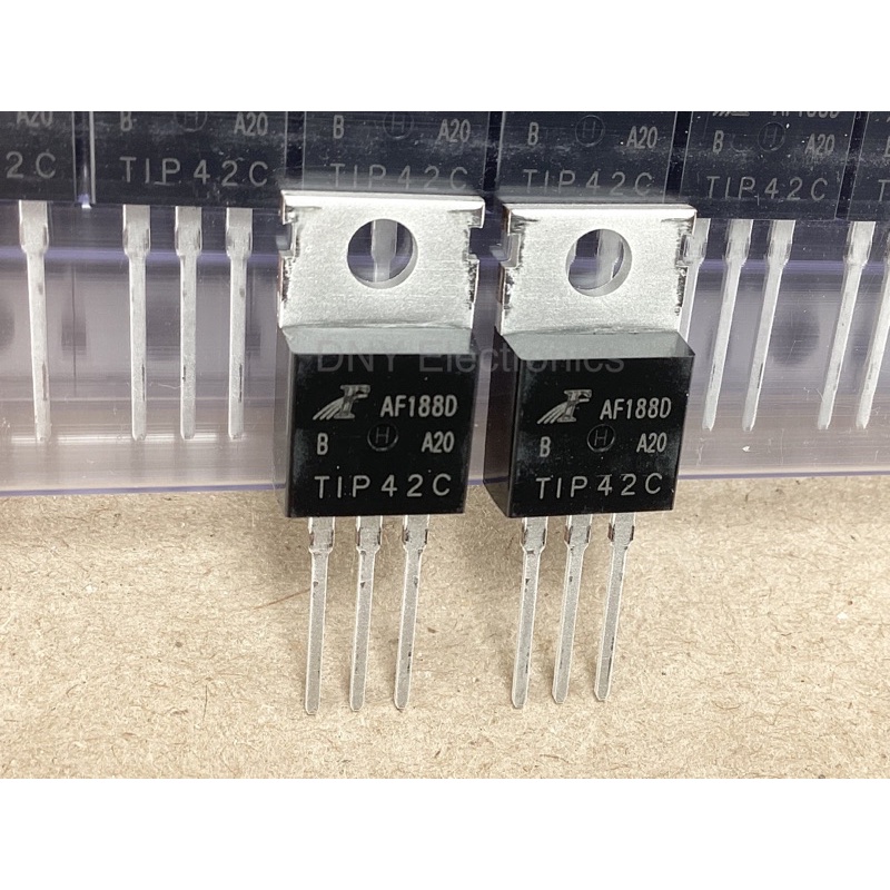 2ชิ้น (FH) TIP41C TIP41 TIP42C TIP42 TO-220 New Original FH Flying Rainbow Power Darlington Transistor
