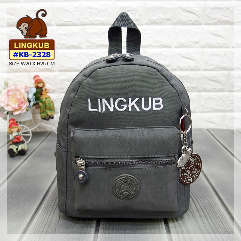 กระเป๋าเป้สะพายหลัง #เป้ #เป้เล็ก สะพายหน้าสะพายหลังได้ รุ่น KB-2328 ยี่ห้อ LING KUB #กระเป๋าเป้