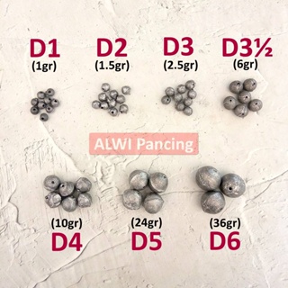 [150GR] ดีบุกดีบุก ทรงกลม ขนาดกลาง D1 D2 D3 D4 D5 D6 สําหรับตกปลา