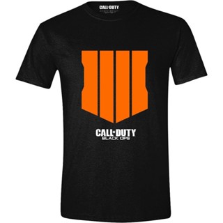 [COD] เสื้อยืดแขนสั้นลําลอง ผ้าฝ้าย 100% พิมพ์ลายโลโก้ Call Of Duty Call Of Duty สีดํา พลัสไซซ์ ของขวัญว