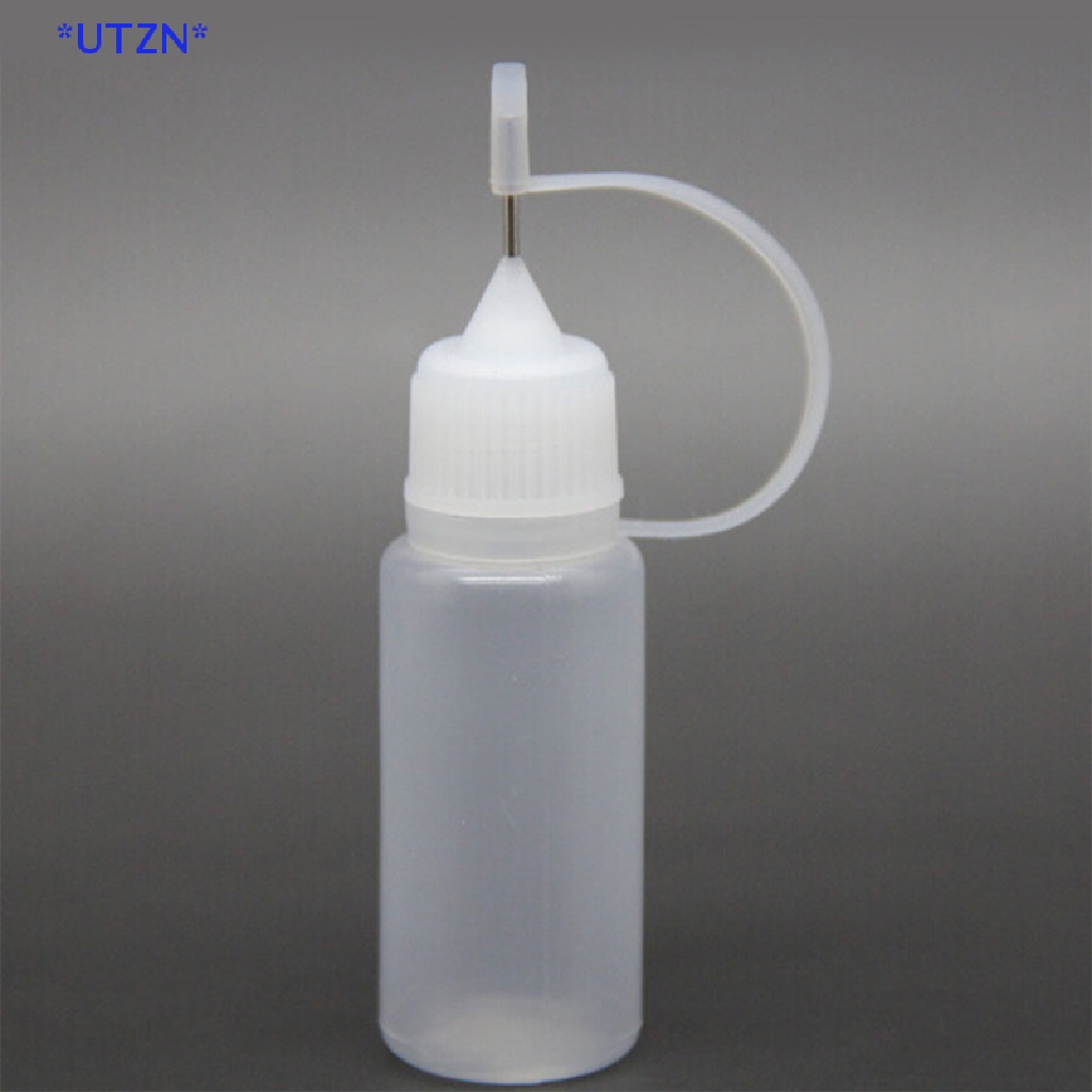 UTZN> 10ml  Tip Bottle Applicator Bottle for Paint Pointed Mouth Oil Makeup Tool new