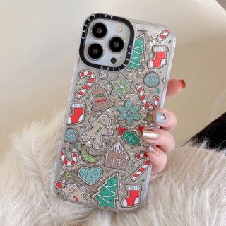 เคสโทรศัพท์มือถือ ลายคนขนมปังขิง มีทรายไหล สําหรับ Iphone 11 14 13 12 11