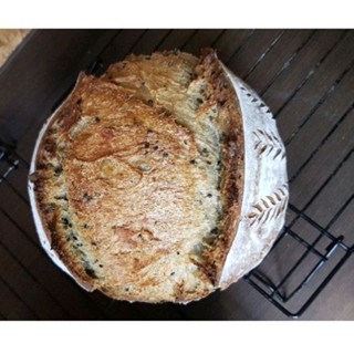 MatchaGreentea-WholeSpelt-BlackSesame Sourdough