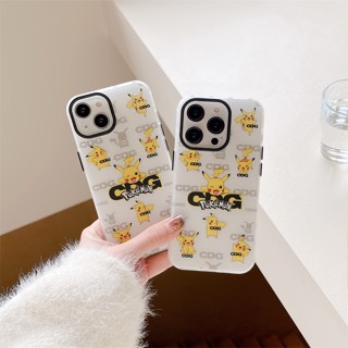 เคสแข็ง สำหรับ ไอโฟน iPhone 14 Pro Max iPhone 13 Pro Max iPhone 12 Pro Max iPhone 11 Cartoon Pokemon ปิกาจู Pikachu Hard Case