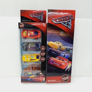 THE CARS MODEL FIGURE พลาสติก ตั้งโชว์ เข็น Set 4 คัน