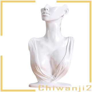 [Chiwanji2] หุ่นนางแบบเรซิ่นสําหรับแสดงสร้อยคอต่างหูสําหรับผู้หญิง