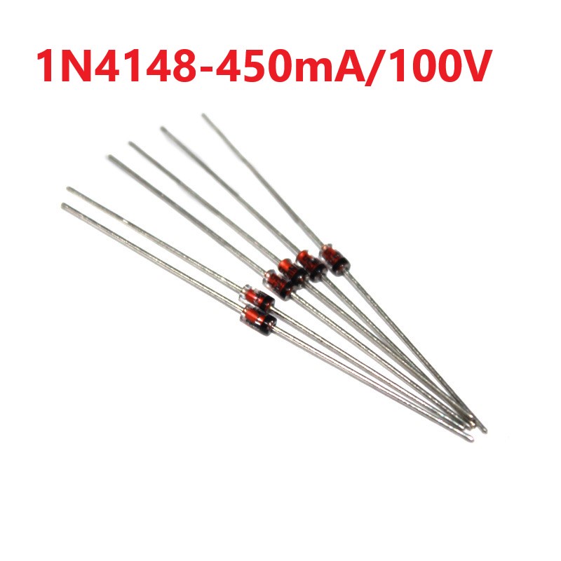 COMBO 10 - Pulse Diode 1N4148 450mA 100V Pin DO-35 DIP - Zenner Diode 4148