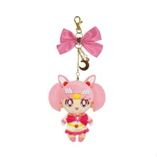 ที่ห้อยกระเป๋า Sailor Moon Eternal ประดับโซ่ทองและโบว์ แบบ Super Sailor Chibi Moon