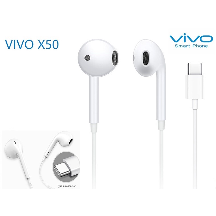 หูฟังแท้  Type C หูฟัง VIVO T15G/X30/X50/V19/V20/V21/V20SE/Y50/Y72  Y76 V20Pro V21 V23 X50Pro X60Pro