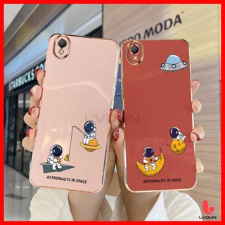 เคส OPPO A37 Neo 9 A71 A31 A83 A57 2016 A39 A53 A59 F1S Astronaut Soft Case 2B-XQ