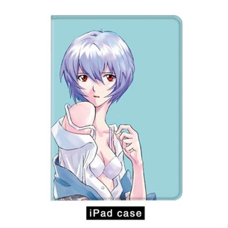 EVA Ayanami Rei เคสไอแพด air 3 4 5 10.2 gen 7 8 9 เคส mini 1/2/3/4/5/6 20/21/22 pro 11 tri-fold case pen slot