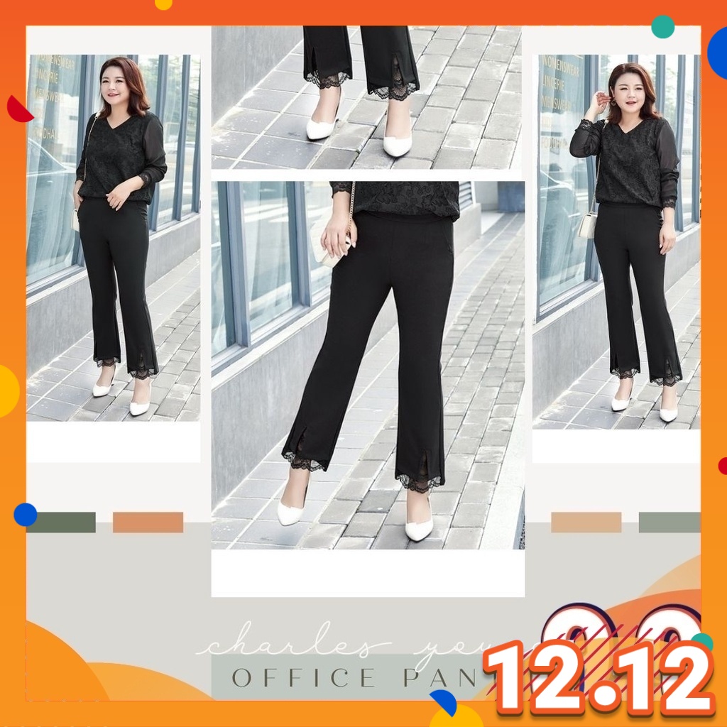 CY 4561 Plus Size Woman Designer Casual Office Long Pant / Seluar Panjang Ofis Perempuan / SLACK PAN