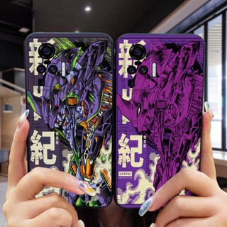 เคสโทรศัพท์มือถือ ซิลิโคนนิ่ม TPU กันกระแทก ลาย Neon Genesis Evangelion สีดํา สําหรับ VIVO Y11 Y12 Y15 Y17 Y19 Y20 Y21 Y30 Y31 Y33 Y53 Y55 Y73S Y76 Y91 Y85 Y89 Y91C T1 S1 Pro