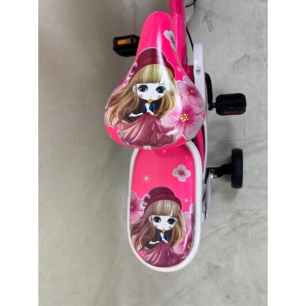 จักรยานเด็ก12”อายุ2-6ปีล้อยางเติมลมเหล็กมีตะกร้าจักรยานเบาะซ้อนท้ายเบาะนิ่มเหมาะสำหรับเด็กผู้หญิง-ผู้ชายอายุ2-6ปีรุ่น114 - รูปที่ 3