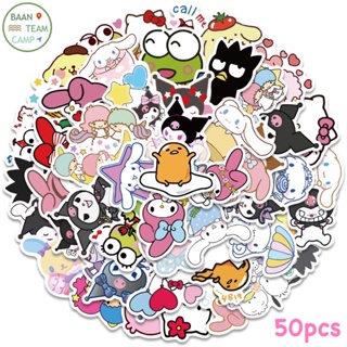 สติ๊กเกอร์ sanrio 387 ซานริโอ้ 50ชิ้น mymelody มายเมโลดี้ kuromi สติ้กเกอร์ มายเม เมโลดี้ myme คุโรมิ คิตตี้ hello kitty