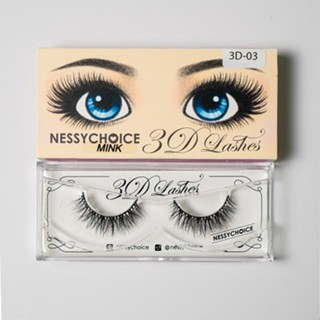 Nessychoice ขนตาปลอมขนไหม 3D silk lash รหัส 3D -11