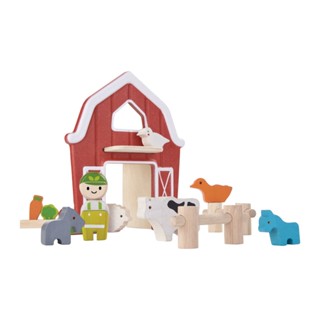 PlanToys 6618 Farm ของเล่นไม้ PlanWorld ฟาร์มเลี้ยงสัตว์ เมืองใน จินตนาการ