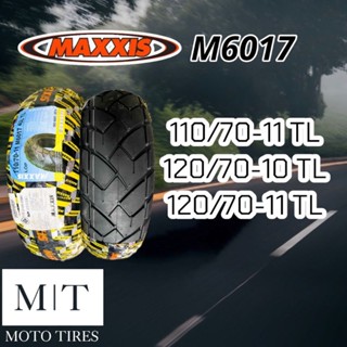 MAXXIS​ M6017 ยางนอกรถจักร​ยานยนต์​ขอบ​10" -​11" ไม่ใช้ยางใน​ สำหรับ​Vespa