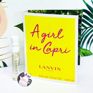กลิ่นเลมอนหอมอ่อนๆ สดใส มีชีวิตชีวา 😘 น้ำหอม Lanvin A Girl in Capri edt.ขนาดทดลอง ของแท้ 100%