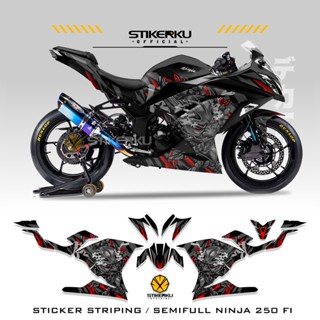 สติกเกอร์ NINJA 250 FI SAMURAI SHOGUN Edition สําหรับติดตกแต่งรถจักรยานยนต์ กราฟิก 2013-2017