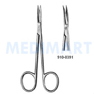 EM-E10-0401,0391 กรรไกรตัดไหม Iris Scissor โค้ง 9 cm. , 11.5 cm.