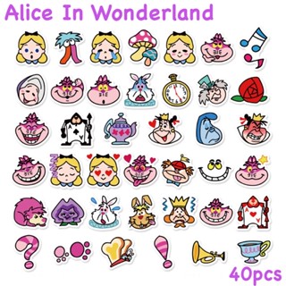 สติ๊กเกอร์ Alice 396 Wonderland 40 ชิ้น เจ้าหญิง อลิท ดิสนี สโนว์ไวท์ ซินเดอเรลล่า แอเรียล เบลล์ disny ราพันเซล เอลซ่า