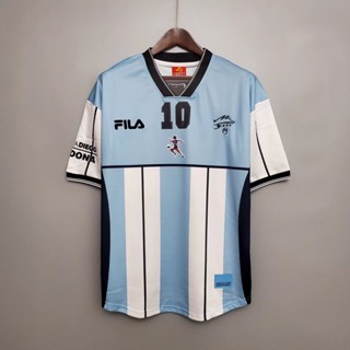 เสื้อกีฬาแขนสั้น ลายทีมชาติฟุตบอล Maradona AAA 2001 สไตล์วินเทจ ไซซ์ S-XXL